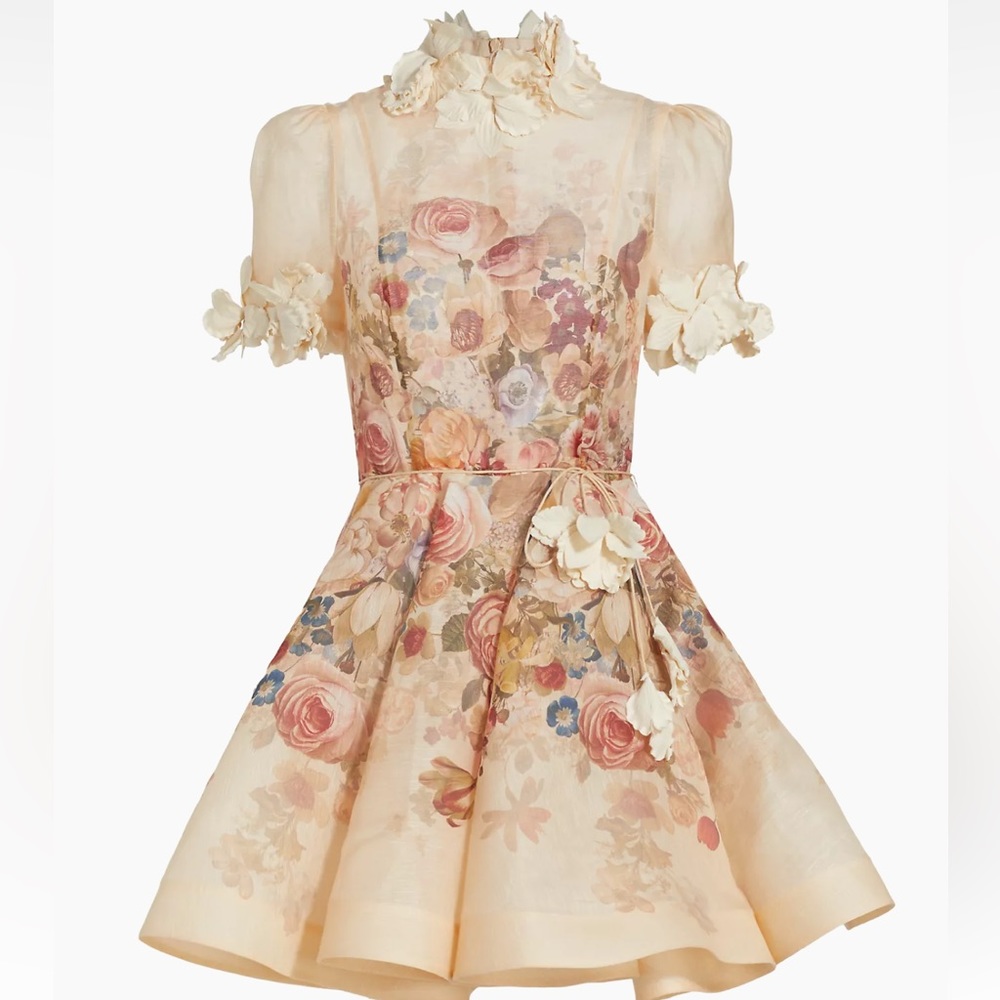 Zimmermann Luminosity Lift Off Floral Minidress